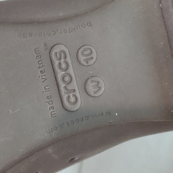 Crocs Women Comfort Round Toe Clogs Mary Jane Rubber Shoes sz 10 - Picture 12 of 13